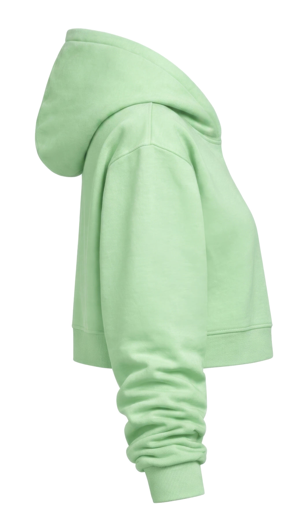 HASHASHIN Debossed PHANTOM Cropped Hooded Cloak - Green