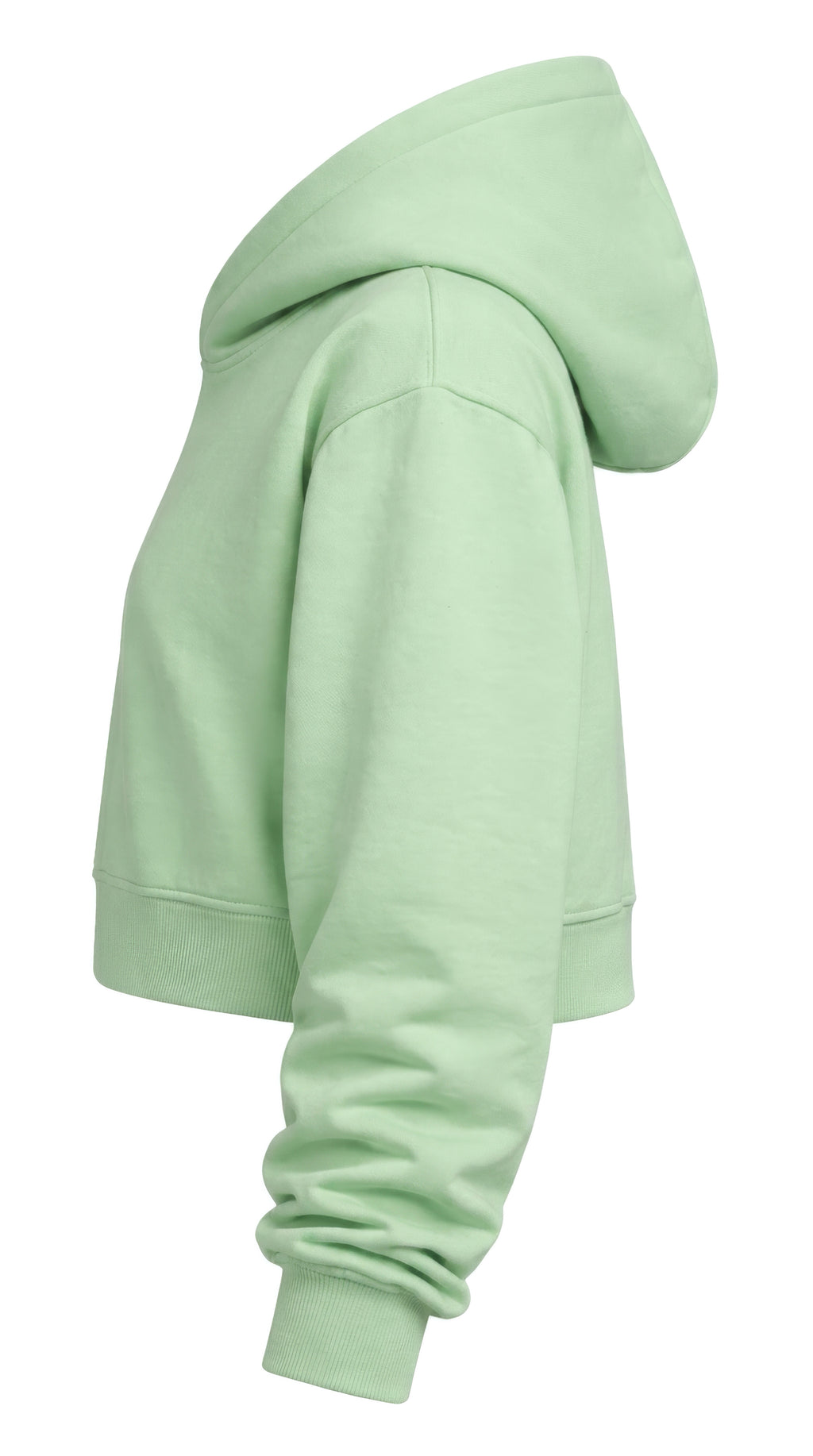 HASHASHIN Debossed PHANTOM Cropped Hooded Cloak - Green